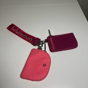 lululemon athletica Pink and Purple Key & Card Holders